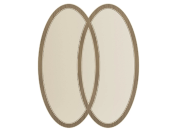 COCKTAIL - Oval framed wall-mounted wooden mirror by Stylish Club - view 3
